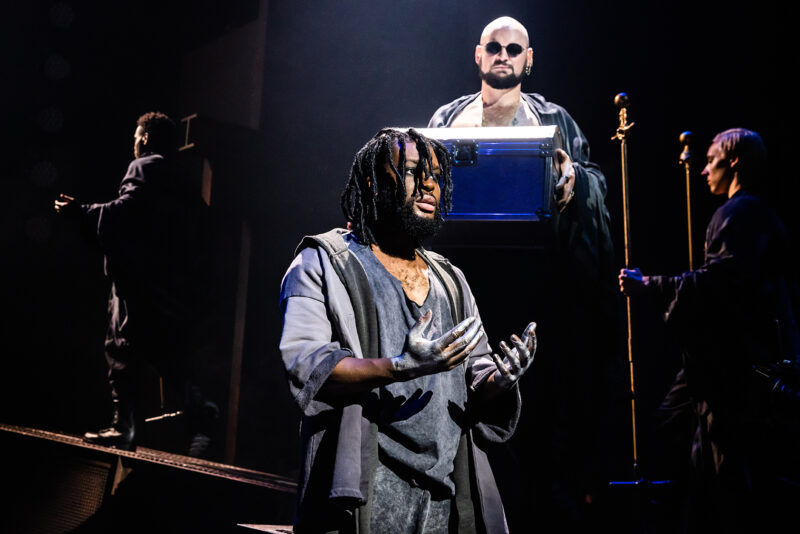 Elvie Ellis and Isaac Ryckeghem in the North American Tour of Jesus Christ Superstar.